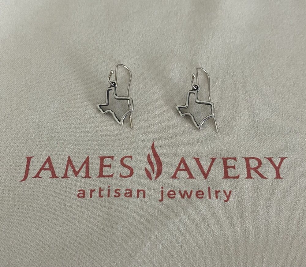 James Avery Retired Texas Forged Dangle Earrings